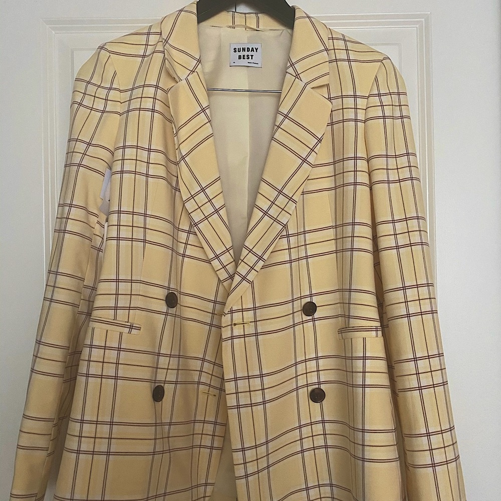 COPY - Sunday Best butter yellow blazer